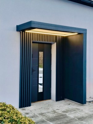1.6m width External Door Canopy With LED Light (Copy)