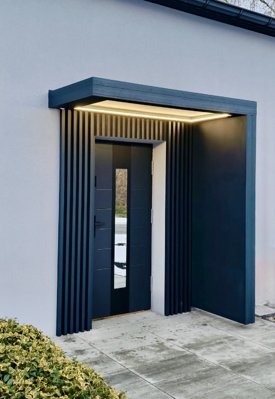 1.6m width External Door Canopy With LED Light (Copy)